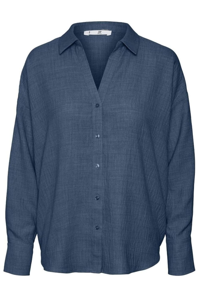 VMMELANEY QUEENY LS SHIRT WVN NOOS 10316389 Dark Denim/Melange